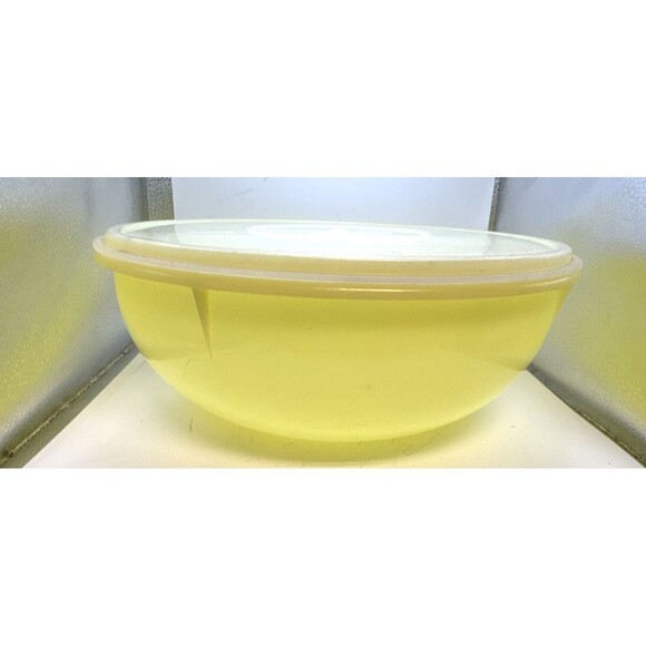 Tupperware Other - VTG Tupperware Yellow Fix N Mix Bowl 274 Sheer Lid 224 Large 26 Cup Holiday Meal